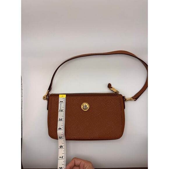 Lauren Ralph Lauren Mini Brown Shoulder Bag - Picture 12 of 12
